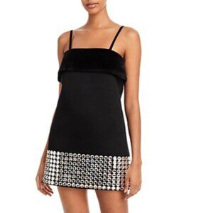 NWT David Koma Plexi Circles Mini Dress Size 8